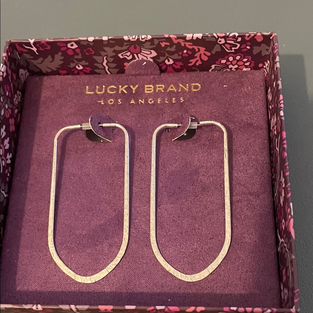 Lucky Brand Silver Hoop Earrings